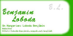 benjamin loboda business card